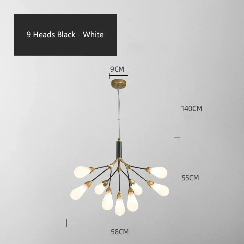 Lustre — Luciole design post-moderne pour intérieur élégant et créatif