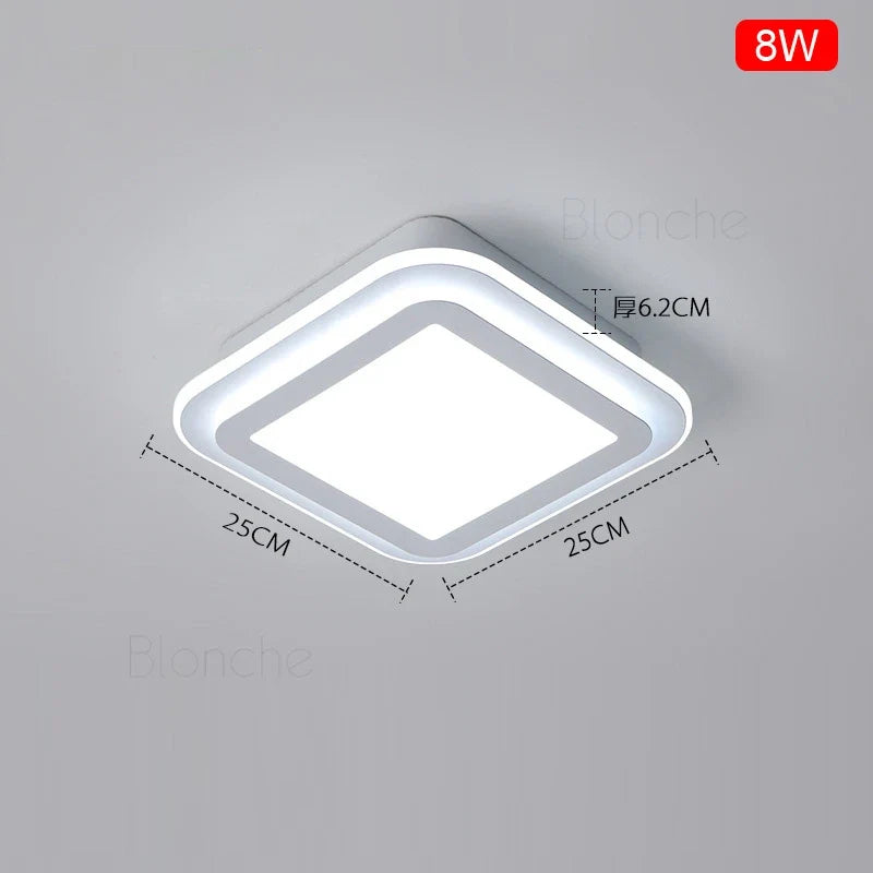 Plafonnier — Nordique moderne à leds acrylique pour décoration intérieure