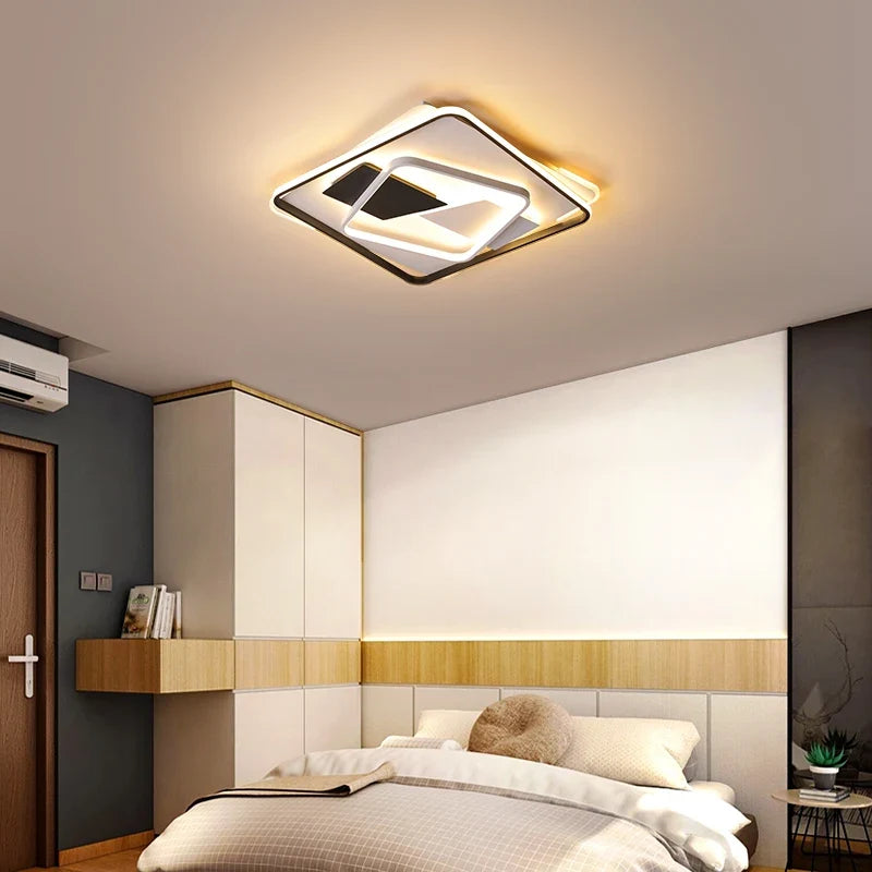 Plafonnier — LED art déco géométrique luxe pour éclairage intérieur