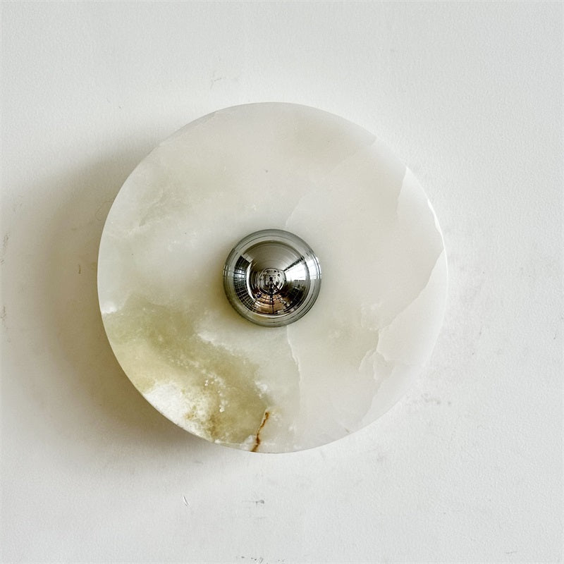 Arsole Applique Murale Ronde en Jade et Métal Moderne Minimaliste - Neutralighting