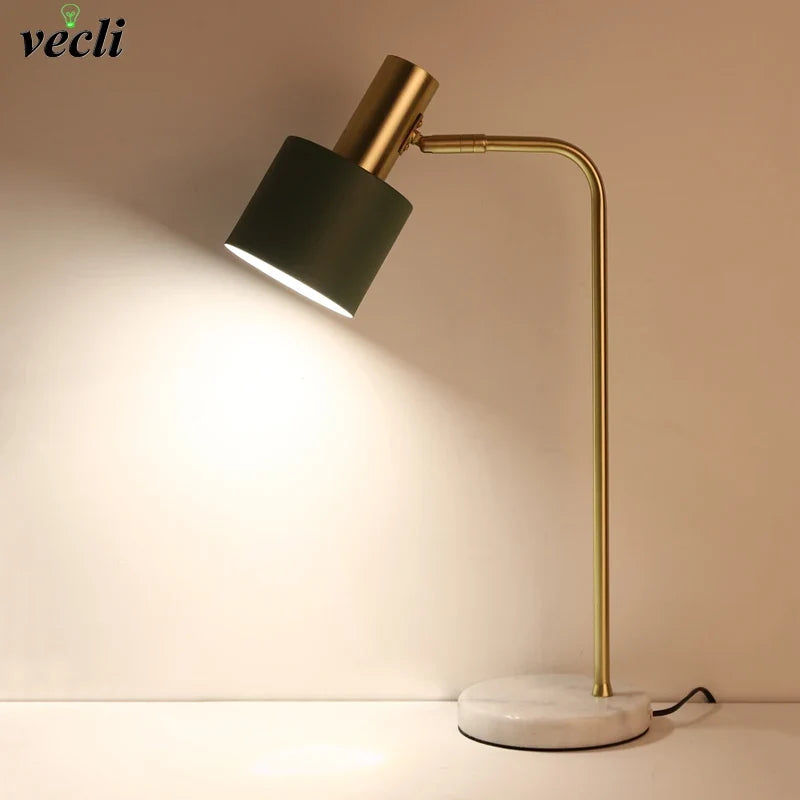 lampe de bureau led nordique réglable pour lecture et décoration