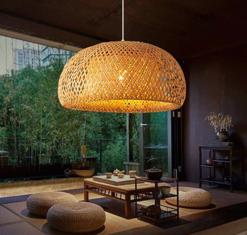 Lampe Suspendue en Bambou Hortense Détour - Simplicité Naturelle & Décor Accueillant