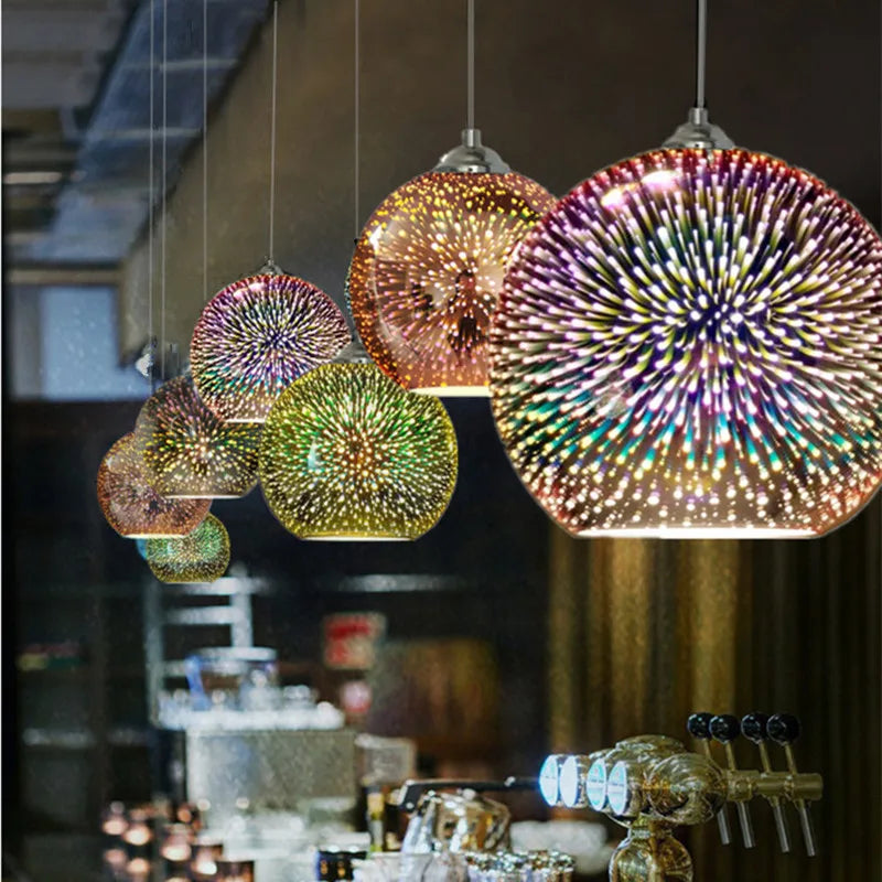 Lampe à poser — LED suspendue design nordique moderne décorative feu d'artifice