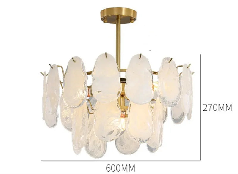 Lustre — En verre de luxe pour éclairage créatif et décoratif