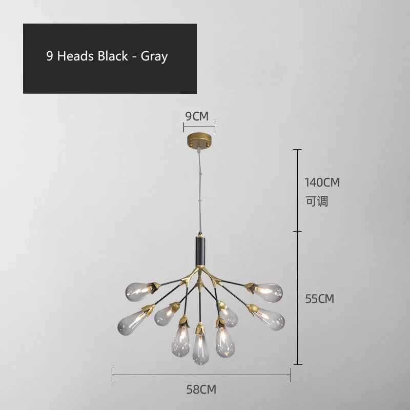 Lustre — Luciole design post-moderne pour intérieur élégant et créatif