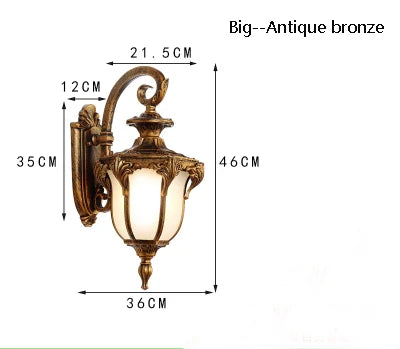 Applique murale — Extérieure rétro pour balcon et jardin