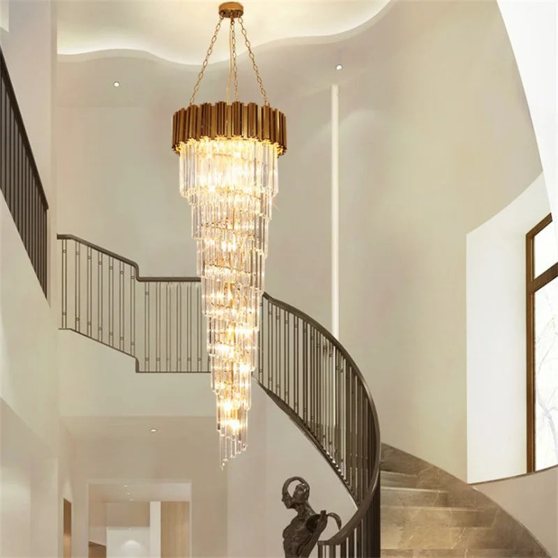 Lustre — En cristal de luxe pour décoration intérieure élégante
