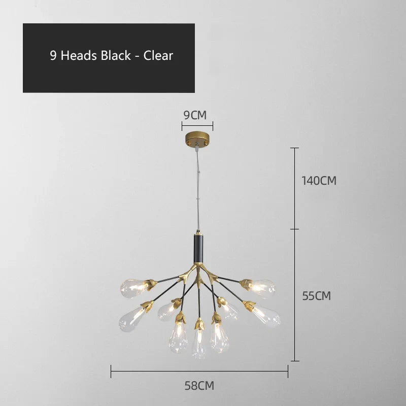 Lustre — Luciole design post-moderne pour intérieur élégant et créatif