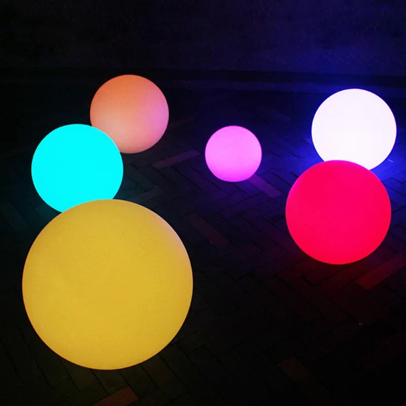 Lampe LED étanche boule de jardin lumière paysage éclairage déco jardin exterieur fête extérieure mariage bar piscina lampes de pelouse flottantes