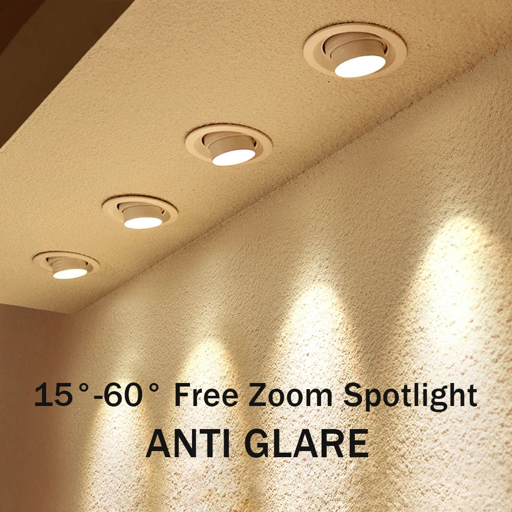 Spot led encastré avec faisceau réglable pour éclairage ciblé Véra Balade en Aluminium - Lignes Dessinées & Décor Raffiné