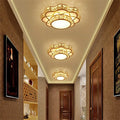 Plafonnier — LED intelligent avec motif de fleur en cristal moderne