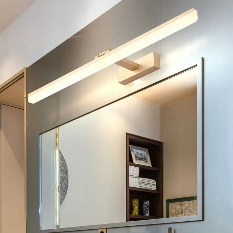 lampe frontale résistante à l'humidité pour miroir éclairage cosmétique