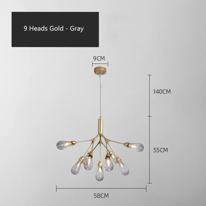 Lustre — Luciole design post-moderne pour intérieur élégant et créatif
