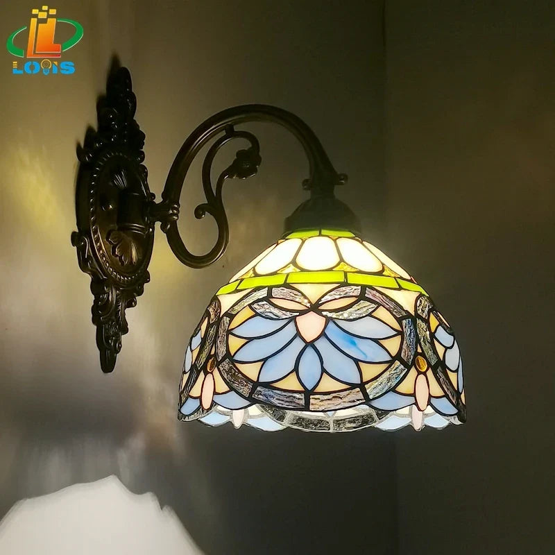 Applique murale — Coeur style tiffany pour intérieur et extérieur