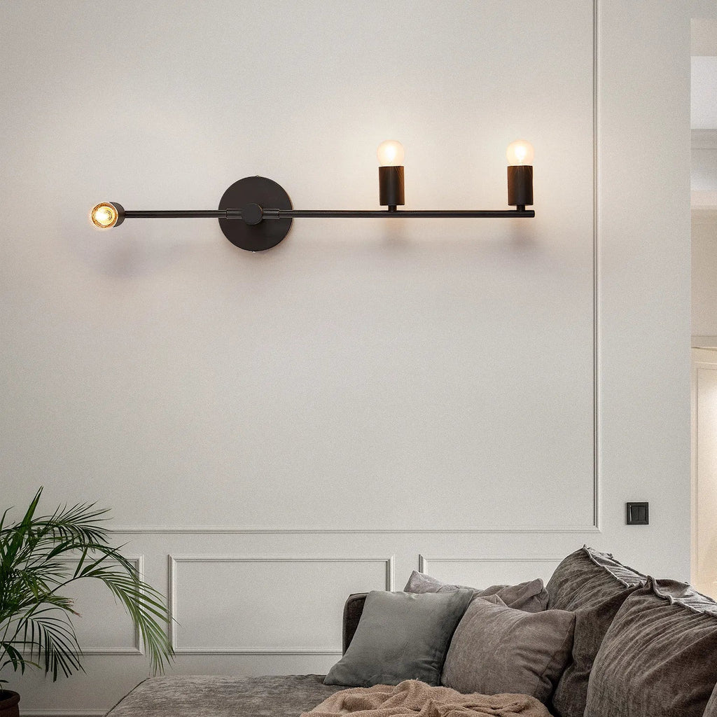 Applique murale led maison intérieur éclairage fond ampoule e27 Ysé Poème en Métal - Caractère & Élégance dans le Décor