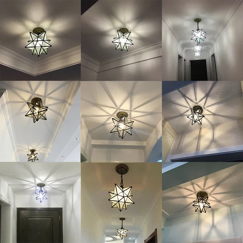 Plafonnier — Pentagramme moderne éclairage étoile pour couloir ou entrée