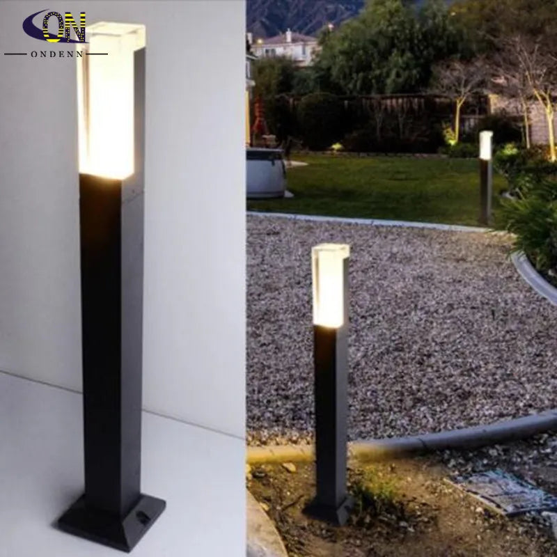 Borne lumineuse extérieure LED 15 W avec détecteur en option pour jardin – Alléane