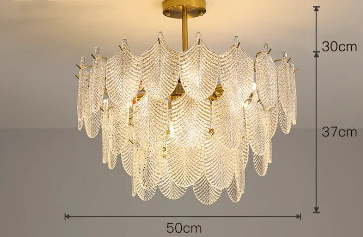 Lustre — De luxe en verre pour décoration intérieure élégante et moderne