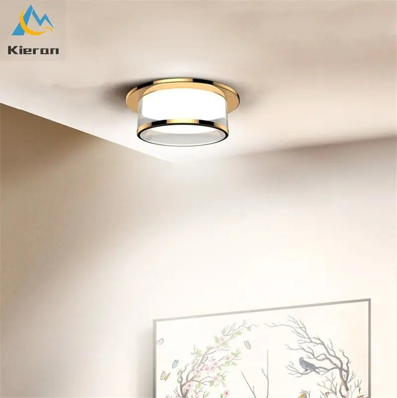 Plafonnier led intégré avec spot en cristal pour décoration d'intérieur Mélina Épurelle - Éclat du Cristal & Décor Singulier