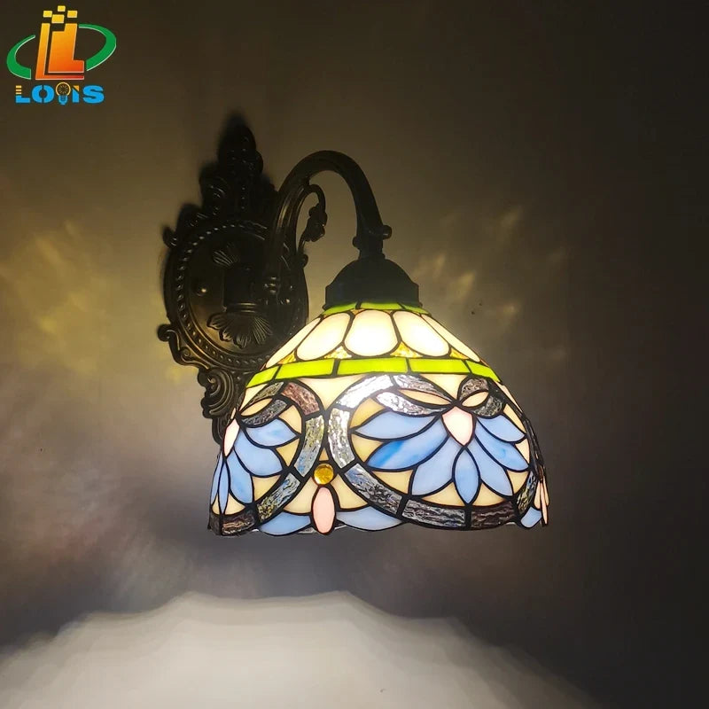 Applique murale — Coeur style tiffany pour intérieur et extérieur