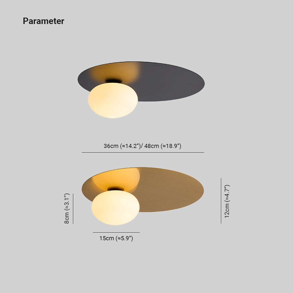 Arisha Minimalist LED Plafonnier Métal Salon Salle à Manger - Neutralighting