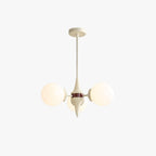 Valentina Lustre Français LED Blanc Crème Métal Salon - Neutralighting