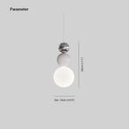 Valentina Suspension LED Moderne Bauhaus Verre Métal Chambre à Coucher - Neutralighting
