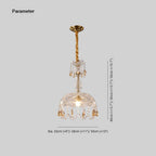 Kristy Suspension de Luxe en Cristal Verre Métal Chambre à Coucher Salle à Manger - Neutralighting