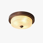 Silva Plafonnier Vintage Rond Verre Chambre à Coucher - Neutralighting