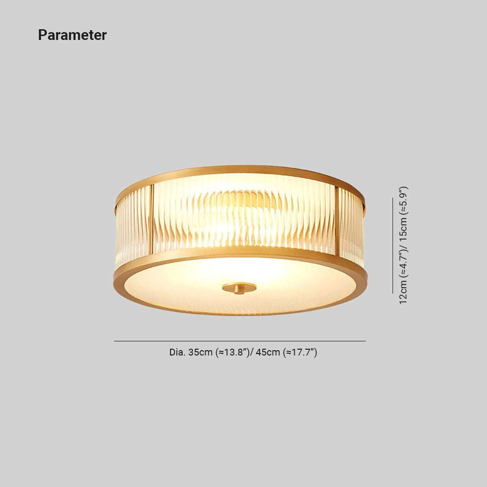 Silva Plafonnier Moderne d'Art Simple Verre Chambre à Coucher - Neutralighting