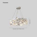 Kristy Lustre LED Moderne Rond Cristal Métal Salon - Neutralighting