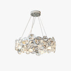 Kristy Lustre LED Moderne Rond Cristal Métal Salon - Neutralighting