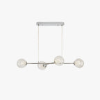 Valentina Lustre Bauhaus Nordique Argent Métal Verre Salon - Neutralighting