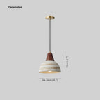 Muto Nordique LED Suspension Métal/Céramique/Bois Chambre À Coucher - Neutralighting