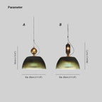Silva Retro Métal Verre Suspension Chambre à Coucher Salle d'étude - Neutralighting