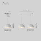 Aria Moderne LED Métal Résine Suspension Salle d'étude/Salon - Neutralighting