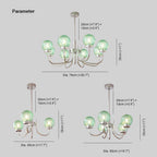 Valentina LED Suspension Métal Verre Cuisine Chambre à Coucher - Neutralighting
