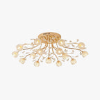 Valentina Fleur Nordique LED Plafonnier Verre Salon - Neutralighting