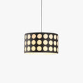 Valentina Rétro Ronde LED Suspension Métal/Tissu Salon - Neutralighting