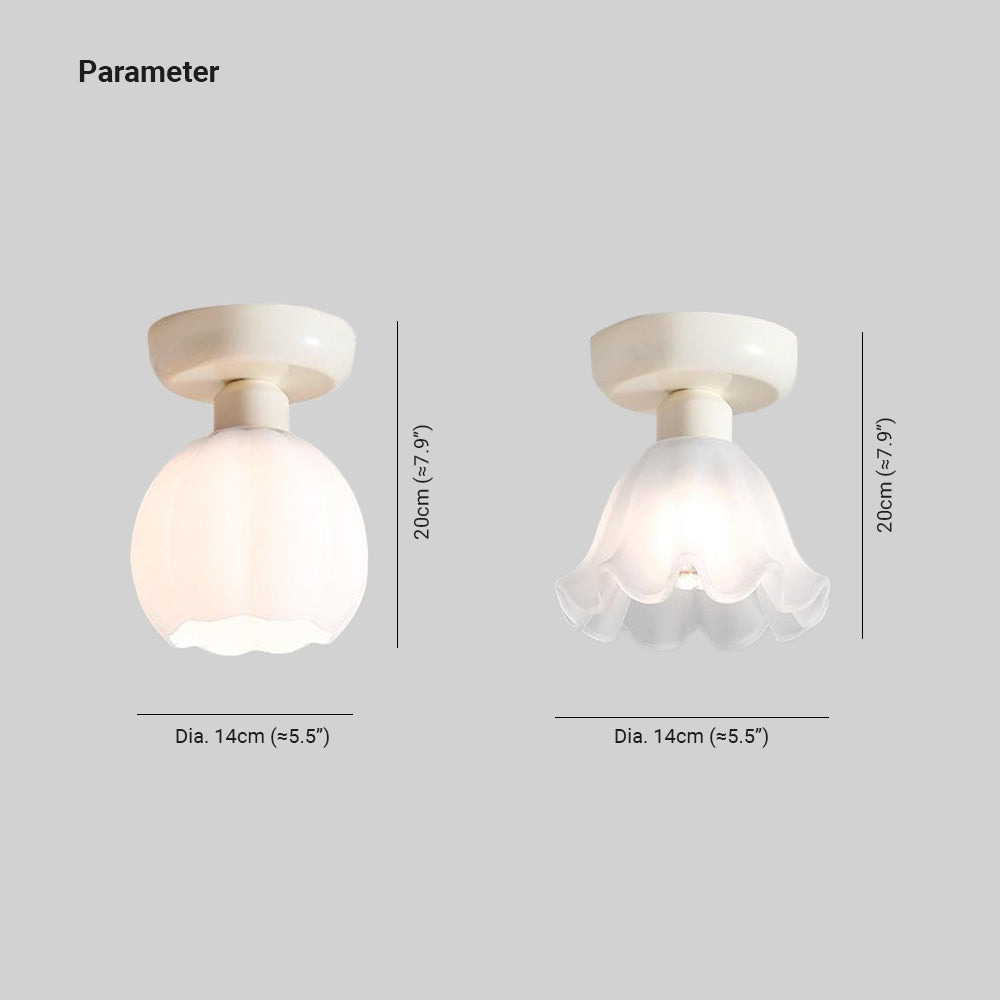 Arisha Mignon Plafonnier Métal Verre Chambre à Coucher/ Salle d'étude - Neutralighting