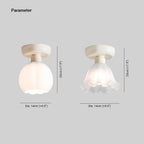 Arisha Mignon Plafonnier Métal Verre Chambre à Coucher/ Salle d'étude - Neutralighting