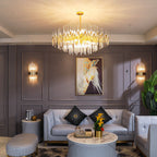 Kristy Luxueux Classique Lustre Métal Verre Salon - Neutralighting