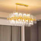 Kristy Luxueux Classique Lustre Métal Verre Salon - Neutralighting