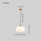 Valentina Moderne LED Suspension Verre Métal Salon - Neutralighting