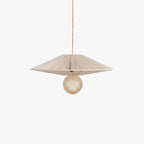 Ritta Cristal Métal Ficelle Suspension Salle à Manger - Neutralighting