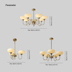 Arisha Vintage LED Métal Verre Lustre Salon - Neutralighting