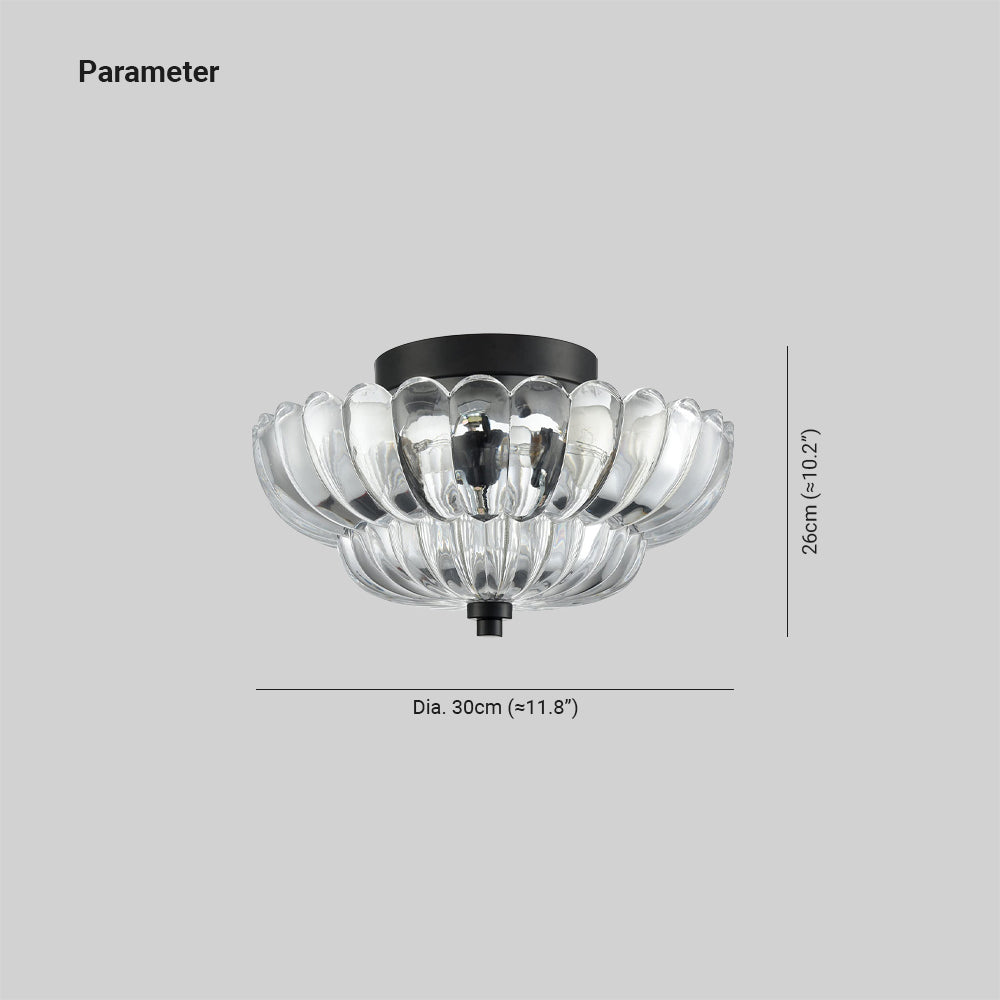 Arisha Moderne Parapluie Verre Plafonnier - Neutralighting