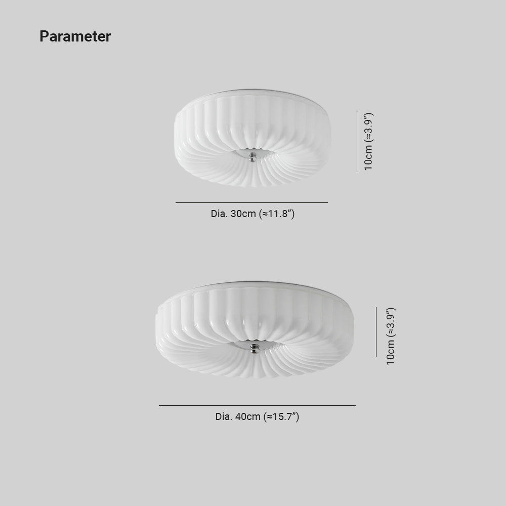 Arisha Moderne LED Verre Plafonnier Chambre à Coucher - Neutralighting