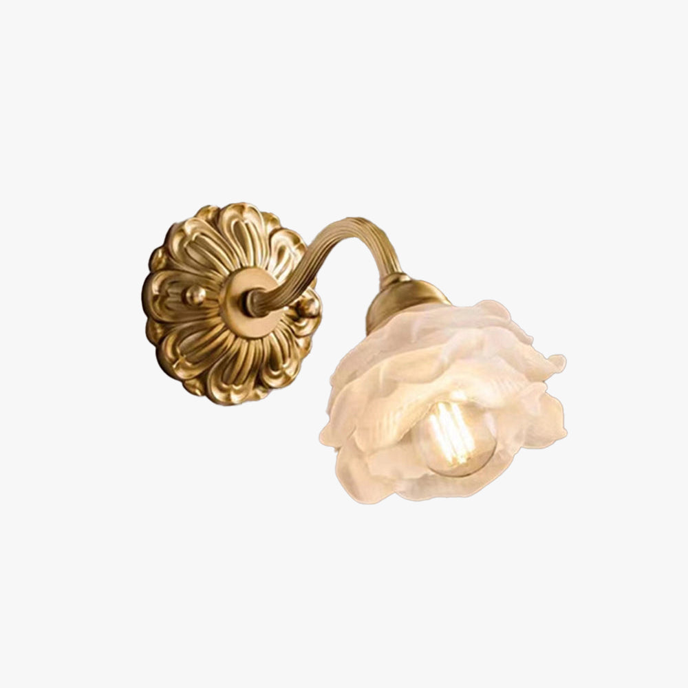 Arisha Vintage Métal Verre Applique Morale Chambre à Coucher Salon - Neutralighting