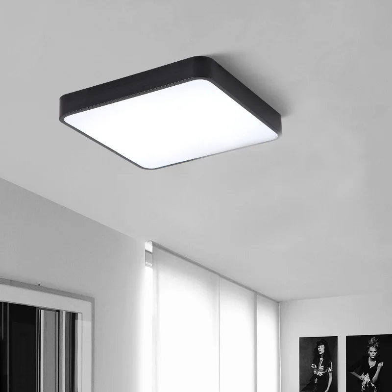 Plafonnier led carré surface monté avec télécommande luminaire Diane Sérénade - Une Silhouette Graphique Affirmée